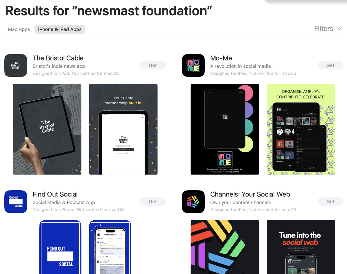 Newsmast apps on the App Store